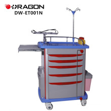 DW-ET001N Hospital nursing medical ABS emergency trolley With Disposable Lock